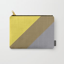 Grey Yellow Brown Line Design Solid Colors 2021 Color of the Years and Accent Hue Carry-All Pouch | Stripes, 2021, Brown, Colors, Colours, Bold, Shapes, Gray, Minimal, Lines 