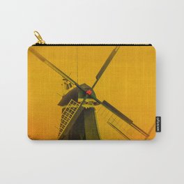 Windmills Carry-All Pouch | Landscape, Water, Color, Sea, Windmills, Gifts, Digital, Reflection, Photo, Architecture 