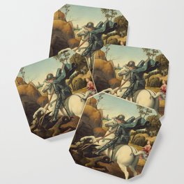 Saint George and the Dragon Oil Painting By Raphael Coaster