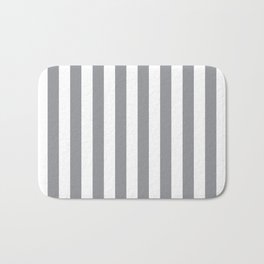 Vertical Grey Stripes Badematte