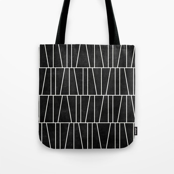 Mid-Century Modern Pattern No.5 - Black Tote Bag by Zoltan Ratko | Society6