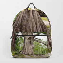 Two Fates Backpack | Forest, Beautiful, Trees, Nature, Cypress, Spectacular, Deadmoroz, Roots, Creek, Dreamscape 
