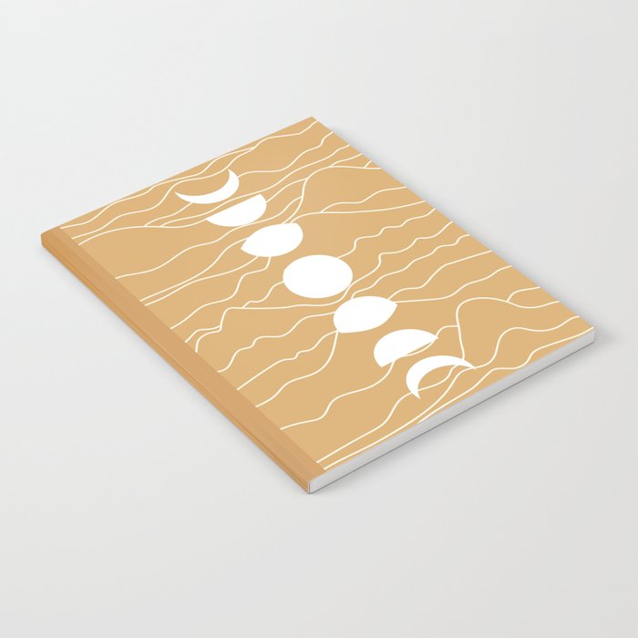 Moon Phases Mountains Gold Notebook | Drawing, Moon, Abstract, Shapes, Moon-phases, Lunar, Moons, Astronomy, Astrology, Cosmic