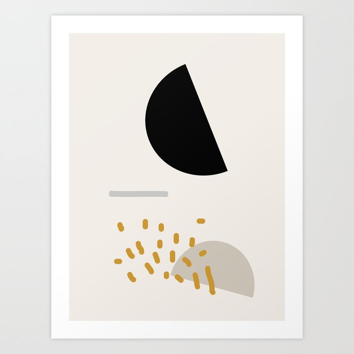 Modern Minimal Abstract Art Print By Nileshkikuuchise Society6