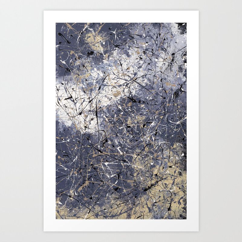 Orion Jackson Pollock Style Abstract Drip Painting By Rasko Art
