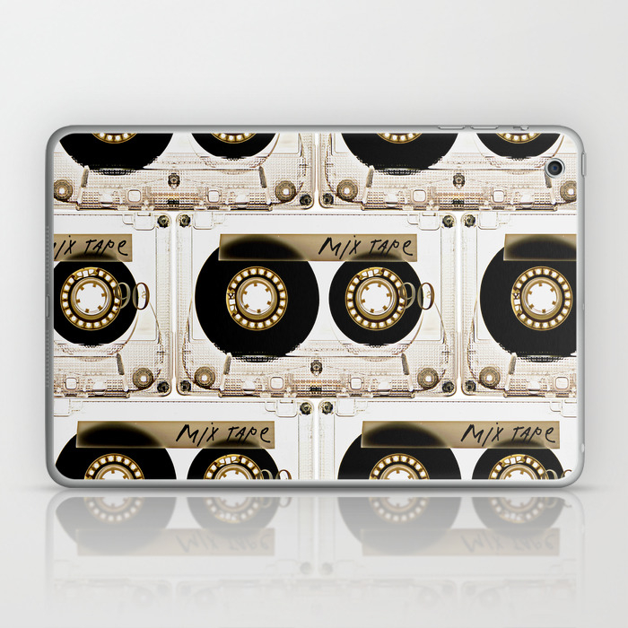 Retro Classic Vintage Transparent Mix Cassette Tape Laptop Ipad
