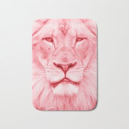 Pink lion Badematte