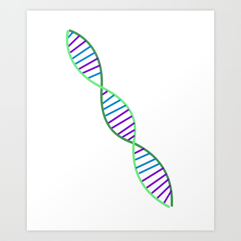 Get Wallpaper Double Helix Dna Strand Art Print By Minimalisteez Society6 For iPhone Free