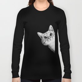 sneaky cat Long Sleeve T Shirt