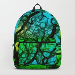 Uneasy Feeling Backpack | Nature, Pattern, Acrylic, Trending, Christmastree, Digital, Christmas, Oil, Evergreen, Aerosol 