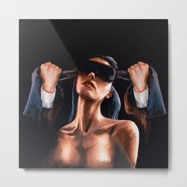 Human Bondage - See No Evil Metal Print | Girl, Sexdream, Pleasure, Cowgirl, Painting, Sex, Sexuality, Beautiful, Erotic, Sexual 