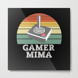 Gamer MIMA Retro Game Metal Print | Mima Christmas, Mima Gift, Graphicdesign, Mima The Man, Mima Game, Mima Vintage, Best Mima, Retro Gamer, Mima The Myth, Mima The Legend 