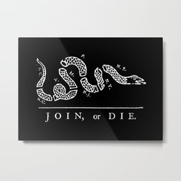 Join or die Metal Print | Snake, Joinordie, Flag, States, Gazette, Of, Pennsylvania, Political, America, Or 