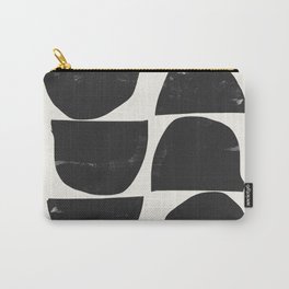 Minimal Plant Carry-All Pouch | Art, Dan Hobday, Curated, Ink, Minimal, Abstract, Brush Art, Acrylic, Painting, Black And White 