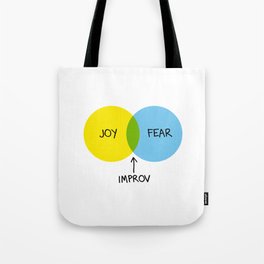 The Venn of Improv (Yellow/Blue) Tote Bag