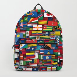 Flags of all countries of the world Backpack | Pattern, World, Flag, Un, Digital, Graphicdesign, State, Championship, Curated, Pop Art 