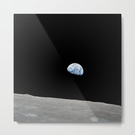 Apollo 8 - Iconic Earthrise Photograph Metal Print | Apollo8, Photo, Earthfromspace, Nasa, Apollo, Earthrise 