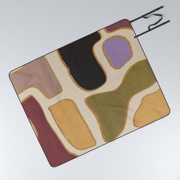 Modern Abstract Minimal Shapes 123 Picnic Blanket