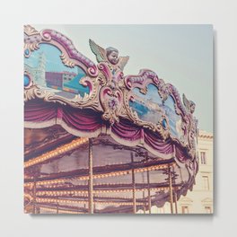On the Piazza Metal Print | Italyphotography, Photo, Classiccarousel, Digital, Merrygoround, Children, Florenceitaly, Travelphotography, Firenze, Carousel 