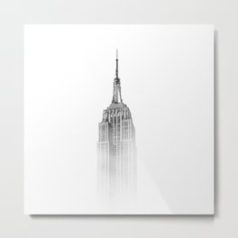 Empire State Building Metal Print | Vintage, Cityaesthetic, Skyline, Trending, Decor, City, Digital, Travel, Aesthetic, Empirestate 