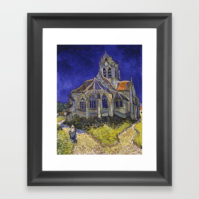 The Church at Auvers by Vincent van Gogh Framed Art Print by Palazzo ...