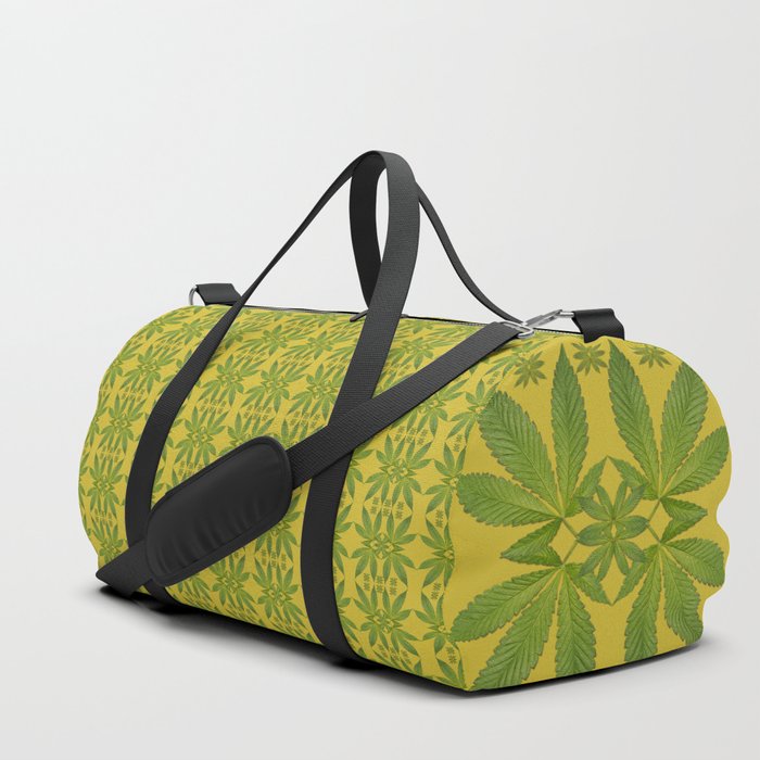 Marijuana Leaf Pattern Duffle Bag