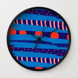 Remix La colorida frondosidad de Karan Singh Wall Clock | Opartminimalista, Popart, Pop, Graphicdesign, Minimalista, Pattern, Illustration, Ilustracion, Art, Minimalism 
