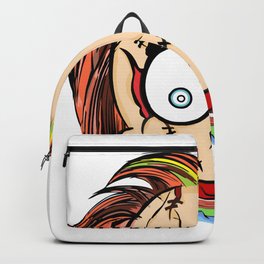 Chucky Chibi Backpack | Illustration, Scary, Comic, Graphicdesign, Caricature, Tshirt, Chicky, Dibujosdeterror, Caricaturas, Vector 
