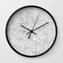 IN THE COLORING BOOK OF THE FRACTAL UNIVERSE PAGE 3! Wall Clock | Book, Abstract, Fantasy, Fractal, Doodle, Coloring, Coloringbook, Drawing 