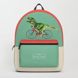 T-REX BIKE Backpack | Graphicdesign, Curated, Bike, Abstract, Color, Kids, Funny, Jonasloose, Cute, Modernart 