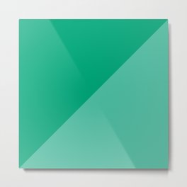 Triangle. Two colors. Biscay Green and Mint colors. Metal Print | Space, Triangle, Paint, Two, Empty, Diagonal, Colourful, Wallpaper, Halftone, Biscay 
