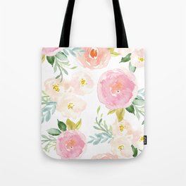 Sweet Pink Blooms (Floral 02) Tote Bag