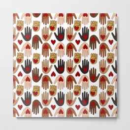 Diversity Metal Print | Colorful, Feminist, Persistent, Love, Strongertogether, People, Drawing, Humanrights, Humanity, Hands 