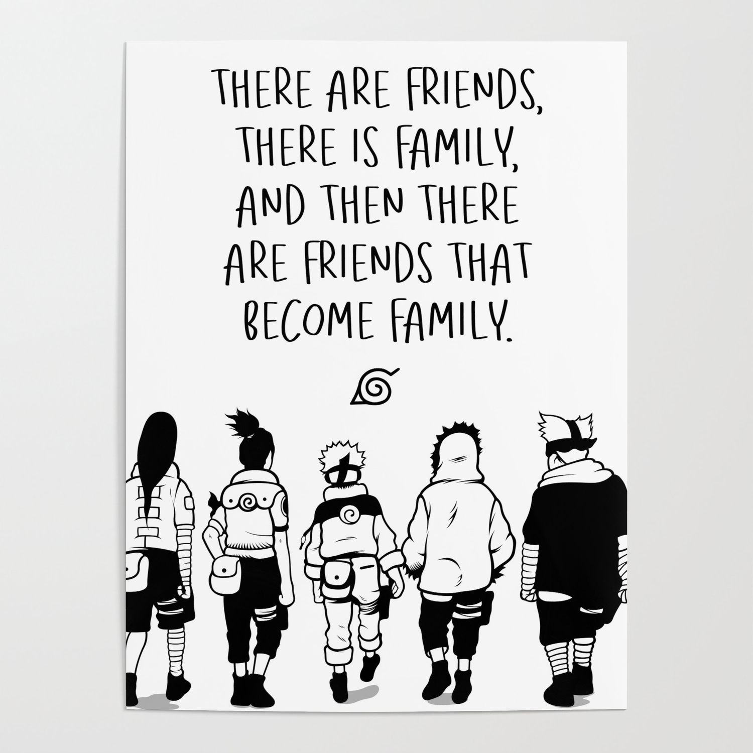 Best Anime Quotes Friends Poster by Team Awesome | Society6