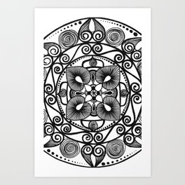 Geometric art Art Print