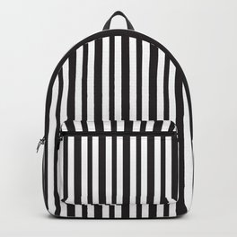 Vertical Black and White Stripes Backpack | Pattern, Graphicdesign, Stripes, Bold, Stripe, Dramatic, Stencil, Vertical, Illustration, Black And White 