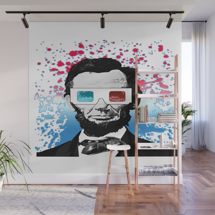Abraham Lincoln 3d Wall Mural By Adamzworld Society6