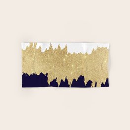 Gold Glitter Hand Bath Towels For Any Bathroom Decor Society6