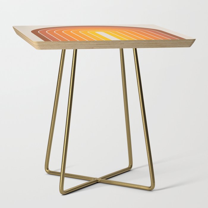 Gradient Arch - Vintage Orange Side Table | Graphic-design, Midcentury, Mid-century, Modern, Retro, Vintage, 70s, Minimal, Minimalism, Minimalist