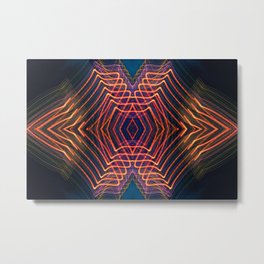 Within Metal Print | Geometric, Long Exposure, Abstract, Pattern, Trippy, Psychedlic, Lightpainting, Photo, Symmetry, Vibe 