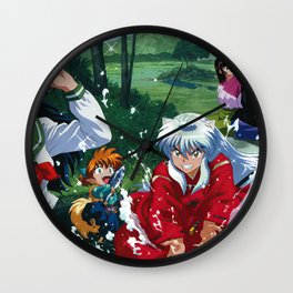 InuYasha Wall Clock | Love, Manga, Kagomeinukag, Demon, Shikon, Seshomaru, Japan, Kikyio, Inuyasha, Japanese 