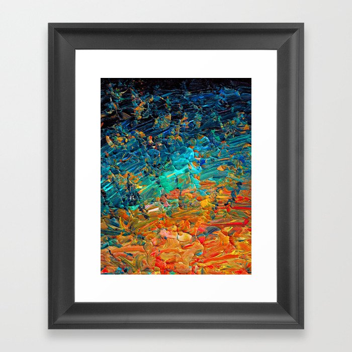 ETERNAL TIDE 2 Rainbow Ombre Ocean Waves Abstract Acrylic Painting ...