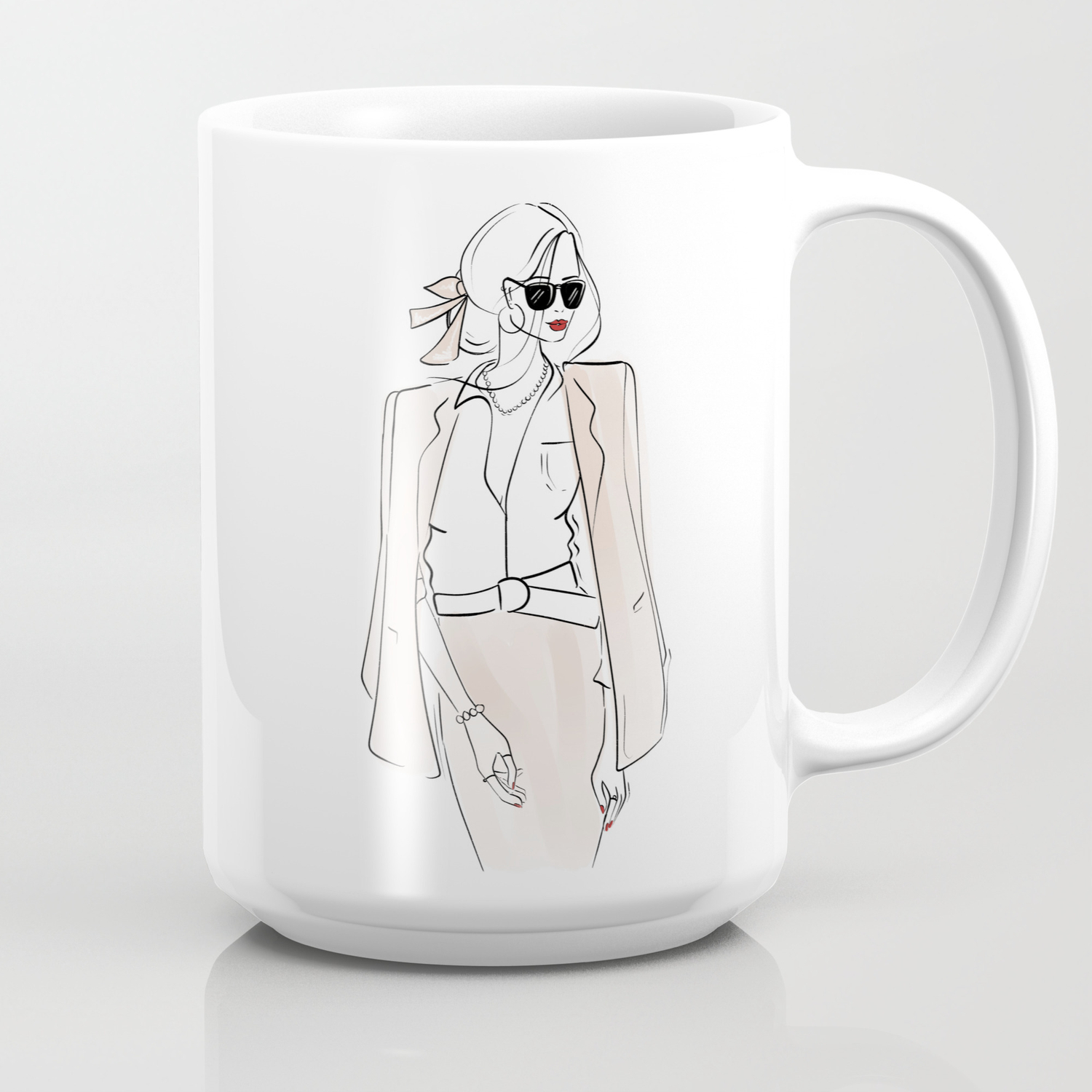 Ralph Lauren Fashion Illustration Chic Coffee Mug by Sabina Fenn  Illustration | Society6