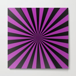 Starburst (Black & Purple Pattern) Metal Print | Graphicdesign, Blackandpurple, Pattern, Decoration, Pretty, Elegance, Patterns, Sunbursts, Starbursts, Radial 