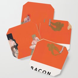 Francis Bacon - Triptych 1983 - Vintage Exhibition Poster, Gallery Print, Museum Print Coaster