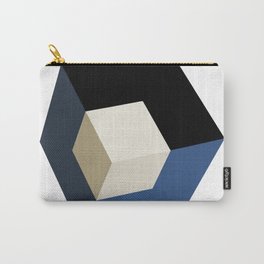 Geometric 3D cube for elegant home decoration. Carry-All Pouch | Homedecor, Abstractart, Vintage, Constructivism, Psychedelic, Drawing, Urbanart, Artoncanvas, Architecture, Urbanwalls 