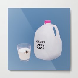 Better than 2% Metal Print | Milk, Milkswag, Designermilk, Bee, Graphicdesign, Designer, Milkman 