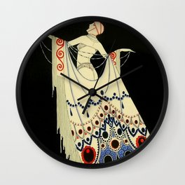 “The Jewelled Gown” Art Deco by J Carlos Wall Clock | Comic, Painting, Cartoon, Periodicals, Whimsical 