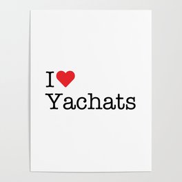 I Heart Yachats, OR Poster