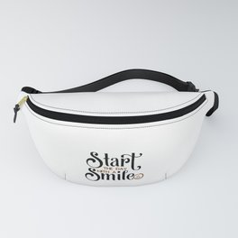 Start The Day With A Smile Fanny Pack